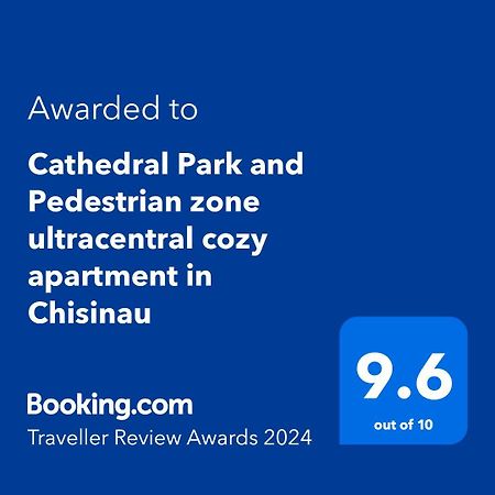 Cathedral Park And Pedestrian Zone Ultracentral Cozy Apartment In Chisinau Exterior photo