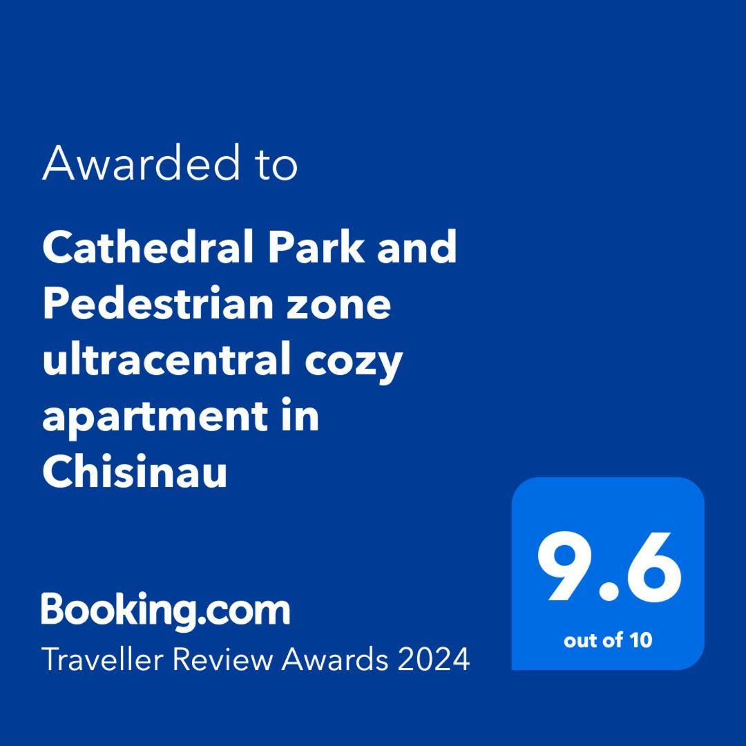Cathedral Park And Pedestrian Zone Ultracentral Cozy Apartment In Chisinau Exterior photo